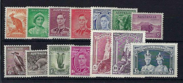 Image of Australia SG 164/78 LMM British Commonwealth Stamp